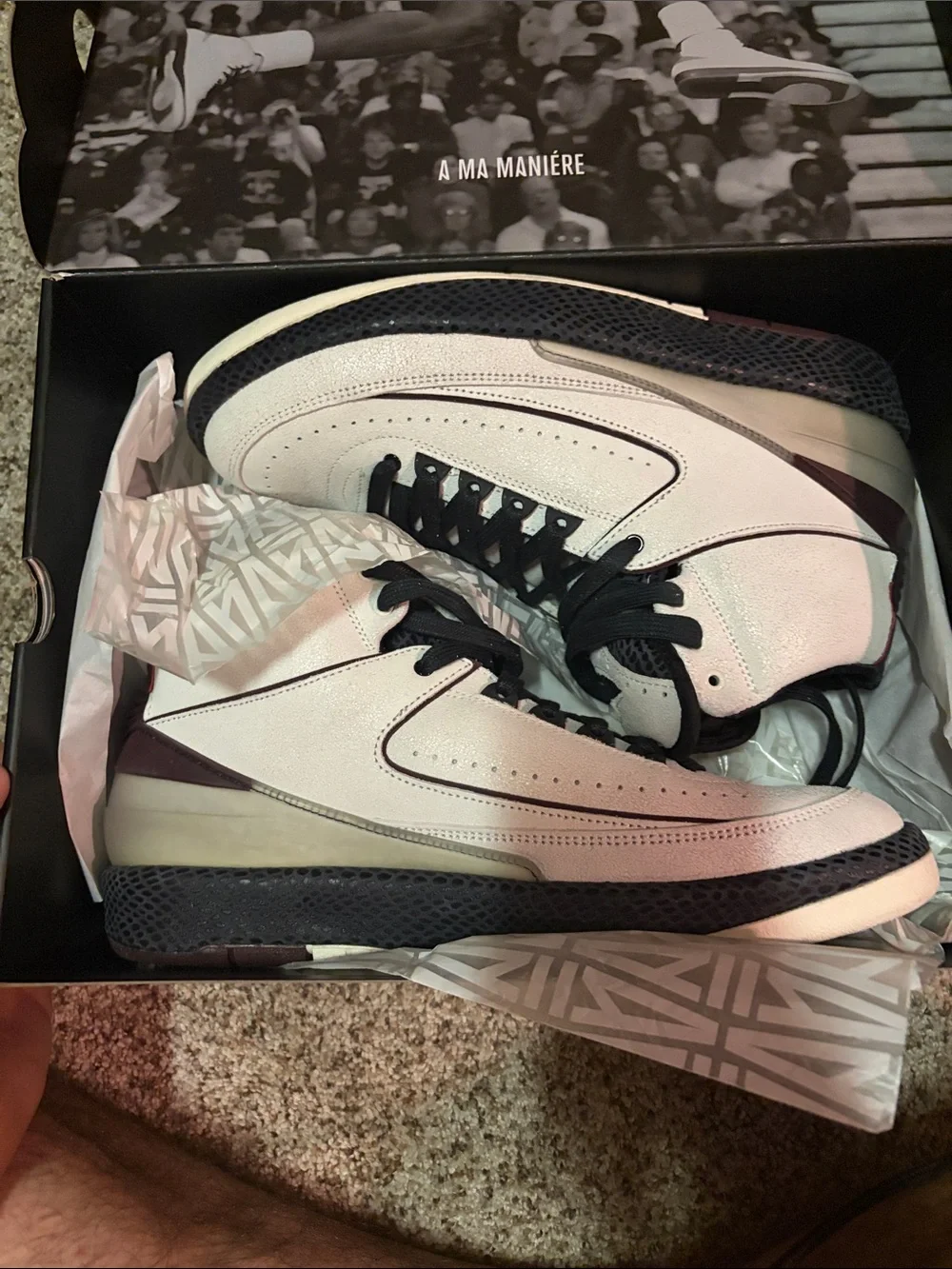 A MA MANIÈRE x Air Jordan Box - White with Black Logo